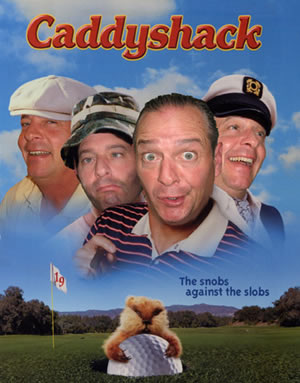 Caddyshack cover with Billy Finch as all characters